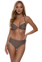 COSITA BUENA - Seamless Plunge Underwire Push Up Top & Cheeky Bottom • Sandy Toes