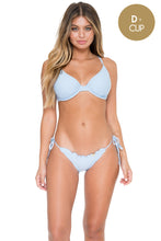 COSITA BUENA - Underwire Adjustable Top & Wavy Full Tie Side Ruched Back • Cielo