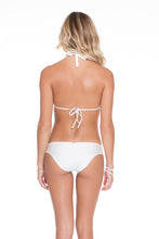 COSITA BUENA - Halter Top & Side Tab Seamless Full Bottom • White