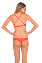 COSITA BUENA - Criss Cross Back Bra Top & Reversible Buns Out Bottom • Luli Red
