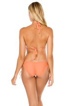 COSITA BUENA - Halter Triangle Top & Wavy Ruched Back Full Tie Side Bottom • Azafran