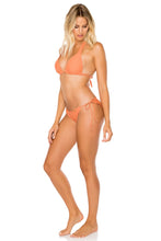 COSITA BUENA - Halter Triangle Top & Wavy Ruched Back Full Tie Side Bottom • Azafran