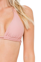 COSITA BUENA - Halter Triangle Top & Full Ruched Back Bottom • Rosa