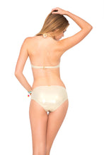 COSITA BUENA - Underwire Halter Top & Luxe Full Coverage Bottom • Gold Rush