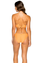 COSITA BUENA - Cross Back Bustier Top & Seamless Ruched Back Full Bottom • Melon