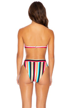 GOLDMINE - Underwire Push Up Bandeau Top & High Leg Banded Waist Bottom • Multicolor
