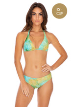 OFF DUTY MERMAID - Triangle Halter Top & Seamless Full Ruched Back Bottom • Multicolor