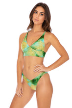 OFF DUTY MERMAID - Cross Back Bustier Top & High Leg Bottom • Multicolor