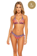 RULE BREAKER - Triangle Halter Top & Adjustable Side Full Bottom• Multicolor