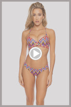 RULE BREAKER - Underwire Top & Seamless Wavy Ruched Back Bottom • Multicolor