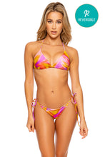 DREAMSICLE - Triangle Top & Seamless Ruched Back Tie Side Bottom • Multicolor