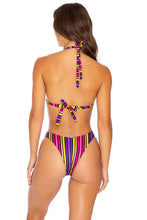 PARTY ANIMAL - Triangle Halter Top & High Leg Bottom • Multicolor