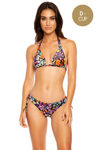 LOVE SPELL - Triangle Halter Top & Wavy Ruched Back Bottom  • Multicolor