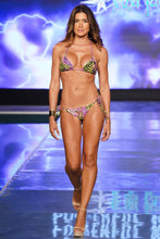 BEYOND WILD - Triangle Top & Wavy Ruched Back Tie Side Bottom • Envy Green Runway