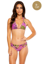 BEYOND WILD - Triangle Halter Top & Seamless Full Ruched Back Bottom • Envy Green