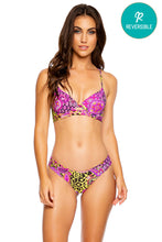 BEYOND WILD - Underwire Top & Seamless Wavy Ruched Back Bottom • Envy Green