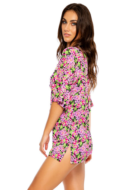 SEXY SEÑORITA - Short Tunic • Pink Black