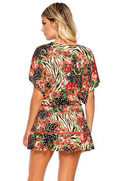 LA VIDA ES UN CARNAVAL - Playera Ruffle Dress • Multicolor