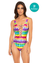 AFTERGLOW - Open Side One Piece Bodysuit • Multicolor