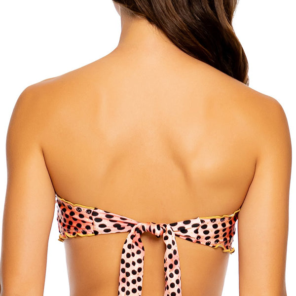 GLAM LOVIN - Wavy Tie Front Bandeau