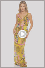 BACK  IN TIME - Timeless Cut Out Long Dress • Multicolor