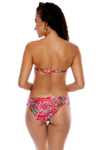 AZULEJOS DEL MAR - Underwire Push Up Bandeau Top & Braided Side Full Bottom • Multicolor