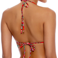 AZULEJOS DEL MAR - Molded Push Up Bandeau Halter Top