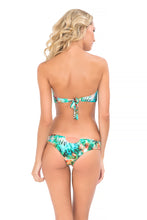 MIAMI NICE - Crochet Open Front Bandeau Top & Sexy Back Crochet Skimpy Bottom • Multicolor