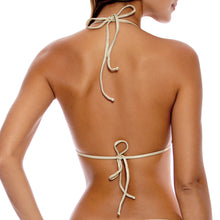 BURBUJAS DE AMOR - Molded Cup Push Up Tri Halter Top