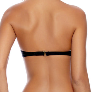 PASION Y ARENA - Ruched Underwire Push Up Bandeau Top