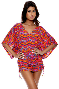 RON Y PARAISO - Cabana V Neck Dress • Multicolor