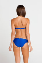 SI SOY SIRENA - Scalloped Underwire Push Up Bandeau Top & Scalloped Full Bottom • Electric Blue