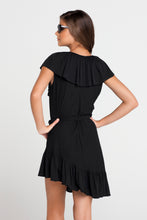 COSITA BUENA - Unwrap Me Mini Dress • Black