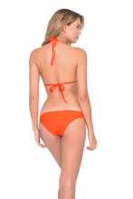 VERANO DE RUMBA - Suspended Strings Triangle Top & Strappy Front Side Moderate Bottom • Flame