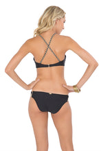 CHAMPAGNE SPARKLE - Intertwine Scoop Halter Top & Intertwine Full Bottoms • Black