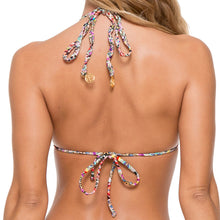 MY WAY - Zig Zag Knotted Cut Out Triangle Top