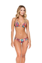 MY WAY - Zig Zag Knotted Cut Out Triangle Top & Reversible Zig Zag Open Side Moderate Bottom • Multicolor