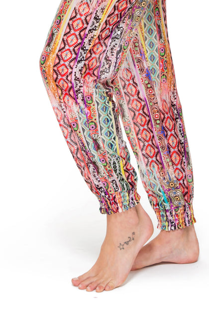 MY WAY - Smocked Gipsy Pant • Multicolor