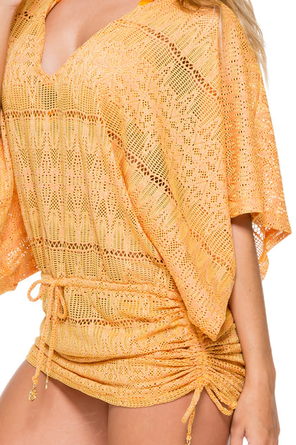 OBSESSION - Cabana V Neck Dress • Cuban Sunset