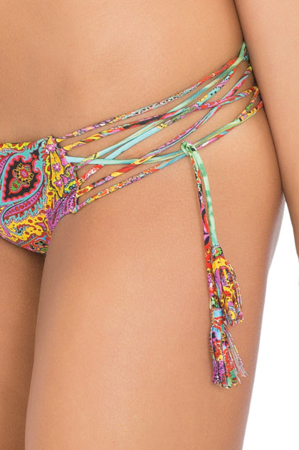 TORNASOL - Molded Push Up Bandeau Halter Top & Hot Buns Bottom • Multicolor