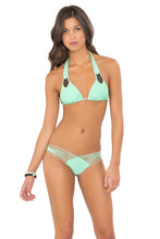 FOR YOUR EYES ONLY - Net Sides Cheeky Bottoms & Strappy Brazilian Ruched Back Bottom • Mint Convertible