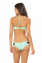 FOR YOUR EYES ONLY - Net Front Criss Cross Back Sporty & Net Sides Cheeky Bottoms • Mint Convertible