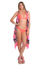 PINK CHAMPAGNE - Beach Wrap Crochet Vest • Multicolor