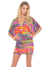 DREAMIN - Cabana V Neck Dress • Multicolor