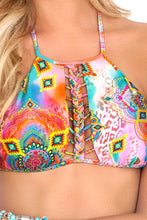 BOHO CHIC - Strings To Braid Halter Top & Full Bottom • Multicolor