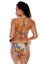 CHASING WATERFALLS - Triangle Halter Top & Full Bottom • Multicolor