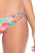 LIBERTAD TORNASOL - Crossed Multi Strings Halter Top & Hot Buns Bottom • Multicolor