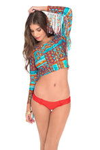 WILD & FREE - Long Sleeve Crop Top & Hot Buns Bottom • Luli Red