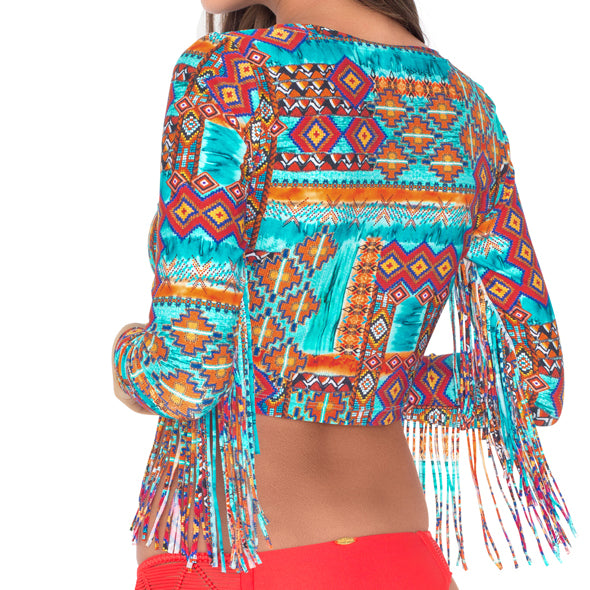 WILD & FREE - Long Sleeve Crop Top
