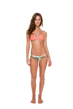 SOL MULTICOLOR - Cross Over Halter Top & Cut Out Reversible Cheeky Bottom • Multicolor